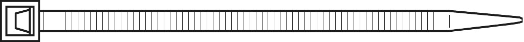 Zipties 2,6 x 200  black